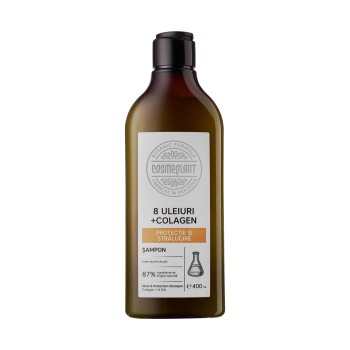 Șampon 8 Uleiuri + Colagen Protecție și Strălucire 400 ml